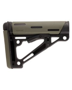 Hogue 15250 OverMolded Collapsible Buttstock OD Green OverMolded Rubber Black Synthetic AR-15, M16, M4