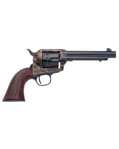 Taylors &amp; Company 550807 1873 Cattleman 22 LR Caliber with 5.50" Blued Finish Barrel, 12rd Capacity Blued Finish Cylinder, Color Case Hardened Finish Steel Frame &amp; Walnut Grip