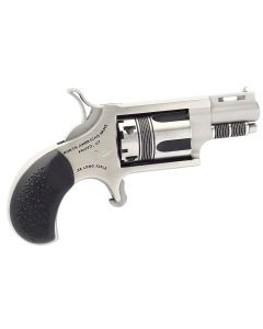 North American Arms 22LRTW Wasp22 LR 5rd rd 1.13" Stainless Vent Rib Steel Barrel, Matte Stainless Steel Frame, Stainless Cylinder, Exclusive Black Pebbled Rubber Grips