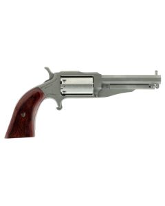 North American Arms 19603C 1860 The Earl 22 LR or 22 MWR 5rd 3" Barrel, Overall Stainless Steel Finish &amp; Rosewood Boot Grip Includes Cylinder