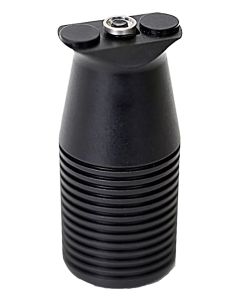 Ergo 4231BK Mini Max Vertical Forward Grip Black Ribbed Anodized Aluminum, KeyMod Mount