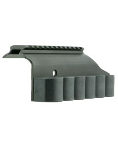TacStar 1081029 SideSaddle Rail Mount Mossberg 500/590 12 Gauge 6rds Black Aluminum