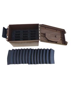 MTM Case-Gard TMC15 Tactical Mag CanFlat Dark Earth Polymer 5.56x45mm NATO Fits AR-Platform