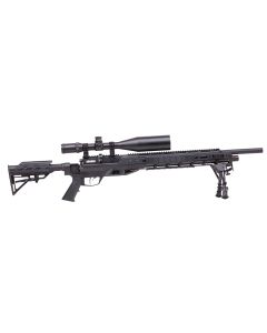 Benjamin BTAP22SX Tactical ArmadaPCP 22 Pellet 10+1 Shot Black Black Receiver Black M4 Telescopic Stock Scope 4-16x50mm AO