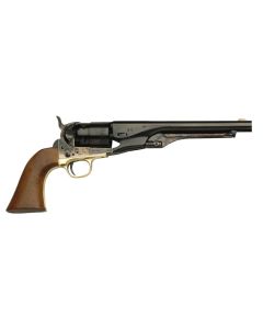 Traditions FR18602 1860 Army Break Open 44 Cal #11 Percussion 8" 6 Shot Color Case Hardened Frame Blued Barrel &amp; Cylinder Walnut Grip