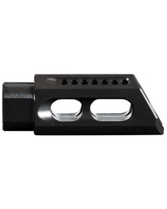 Yankee Hill 26MBA Slant Muzzle Brake Black Steel with 1/2"-28 tpi Threads &amp; 2.50" OAL for 5.56x45mm NATO AR-Platform