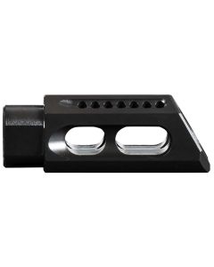 Yankee Hill 3085MBA Slant Muzzle Brake Black Steel with 5/8"-24 tpi Threads &amp; 2.75" OAL for 30 Cal AR-Platform