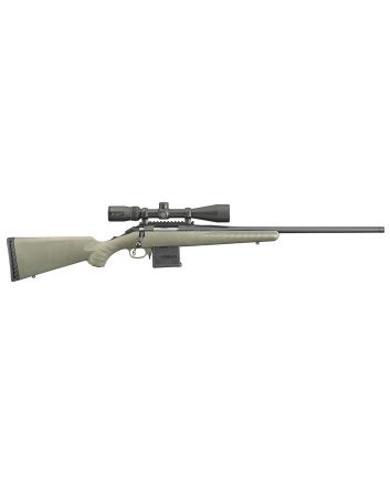 Ruger 26952 American Predator Full Size 204 Ruger 10+1 22" Matte Black Threaded Barrel, Matte Black Picatinny Rail Steel Receiver, Fixed Moss Green Synthetic Stock, Vortex Crossfire II 4-12x44mm