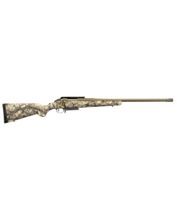 Ruger 26925 AmericanFull Size 6.5 Creedmoor 3+1 22" Burnt Bronze Cerakote Heavy Barrel, Picatinny Rail Steel Receiver, GoWild Camo I-M Brush Fixed Synthetic Stock, Right Hand