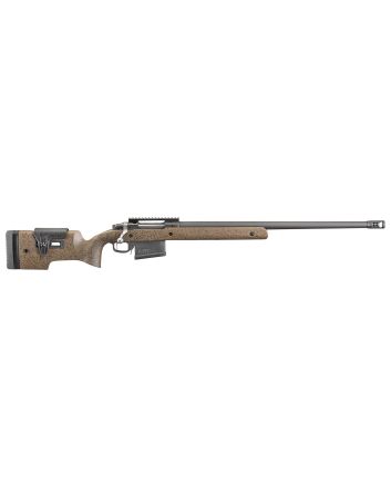 Ruger 47183 Hawkeye Long-Range Target Full Size 300 Win 10+1 26" Matte Black Steel Threaded Barrel, Picatinny Rail Steel Receiver, Black Speckled Brown Adj Comb &amp; LOP Laminate Stock