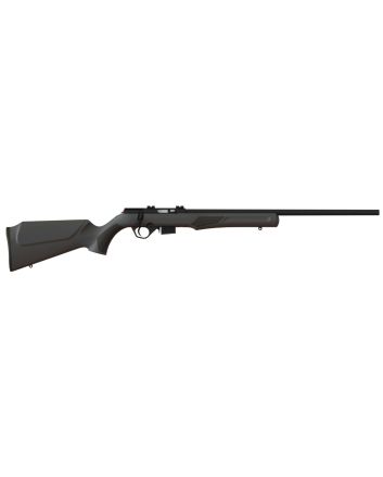 Rossi RB17H2111 RB17Full Size 17 HMR 5+1, 21" Matte Black Button Rifled Free Floating Steel Barrel, Matte Black Stainless Steel Receiver, Black Fixed Monte Carlo Stock, Right Hand