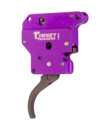 Timney Triggers 502B Benchrest TriggerSingle-Stage Curved Trigger with 3-6 oz Draw Weight &amp; Purple/Black Finish for Remington 700