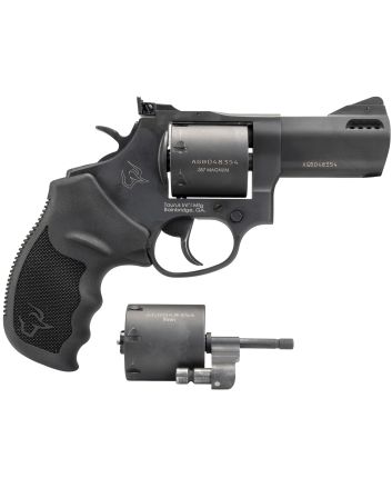Taurus 2692031 6929mm Luger, 38 Special +P or 357 Mag Caliber with 3" Ported Barrel, 7rd Capacity Cylinder, Overall Matte Black Finish Steel &amp; Black Ribber Grip Includes 2 Cylinders