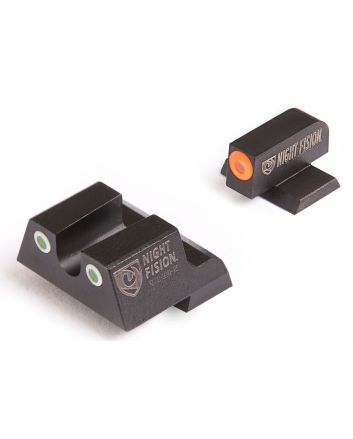 Night Fision CNK027007OGW Tritium Night Sights for CanikGreen Tritium Orange Outline Front Sight-Green Tritium White Ring Rear Sight TP9SF/TP9SF Elite