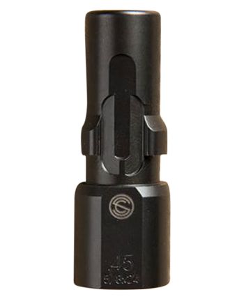 SilencerCo AC2603 3-Lug Muzzle Device 45 ACP 5/8"-24 Threads Black