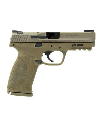 Smith &amp; Wesson LE 11767 M&amp;P 9 M2.0 
9mm Luger Double 4.25" 17+1 FDE Interchangeable Backstrap Grip FDE Polymer Frame FDE Armornite Stainless Steel Slide