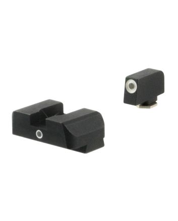 AmeriGlo GL5101 i-Dot SightSet for GlockGreen Tritium White Outline Front Sight-Green Tritium Rear Sight