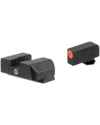 AmeriGlo GL5201 i-Dot SightSet for GlockGreen Tritium Orange Outline Front Sight-Green Tritium Rear Sight