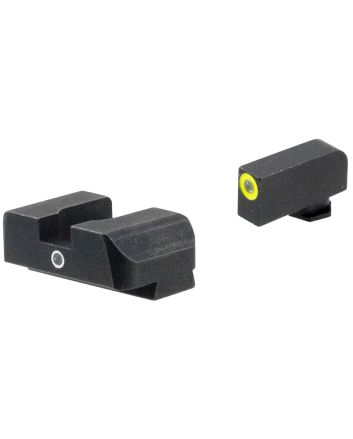 AmeriGlo GL5301 i-Dot SightSet for GlockGreen Tritium LumiGreen Outline Front Sight-Green Tritium Rear Sight
