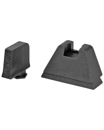 AmeriGlo GL506 Optic Compatible Sight Set for Glock3XL Tall Serrated Front Sight-Black Rear Sight