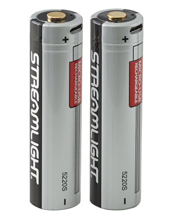 Streamlight 22102 SL-B26Silver/Black 2,600 mAh Fits PolyTac X USB/ProTac X 90 X USB (2) Single Pack