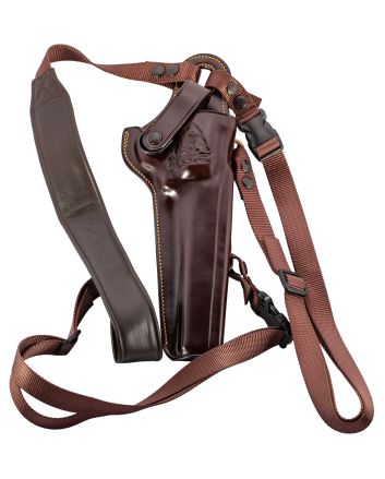 Galco KK130H Kodiak Chest Holster Havana Brown Leather Shoulder/Torso Strap Fits Ruger Super Redhawk 7.50" Right Hand