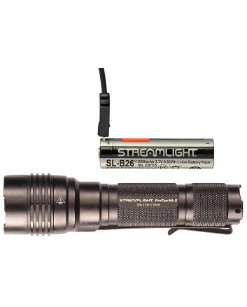 Streamlight 88084 ProTac HL-X USB FlashlightBlack Anodized 65/400/1000 Lumens White LED