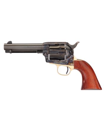 Taylors &amp; Company 0440DE 1873 Ranch Hand Deluxe 357 Mag 6rd 4.75" Blued Cylinder &amp; Barrel Color Case Hardened Steel Frame Walnut Navy Size Grip (Taylor Tuned)
