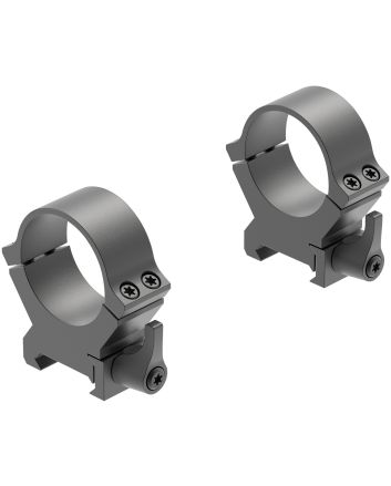 Leupold 174078 QRW2 Cross-Slot Scope Ring Set Matte Black Steel 30mm Tube High Quick Release Picatinny/Weaver