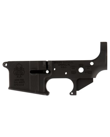 Spikes STLS029 PHU Spade Stripped Lower Receiver Multi-Caliber 7075-T6 Aluminum Black Anodized for AR-15