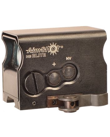 AimShot HGELITEAGREE HG EliteBlack Anodized 1 x 34 mm 2 MOA Green Dot