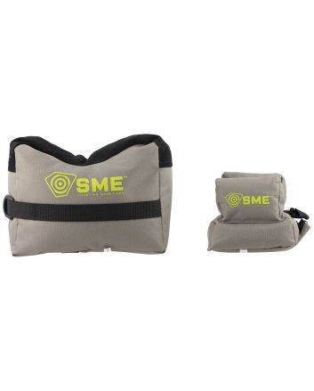 SME SMEGRF Front &amp; Rear Gun RestInert Poly Bead Filled Shooting Bags, Suede Leather Topper, Non-Slip Bottom, 600D Polyester