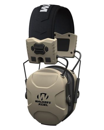 Walker's GWPXSEM XCEL 100 Advanced Digital Muff 26 dB Over the Head Gray/Black Polymer