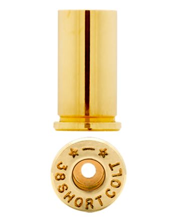 Starline Brass 38SCEUP100 Unprimed Cases38 Short Colt Handgun Brass 100 Per Bag