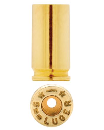 Starline Brass 9EUP100 Unprimed Cases9mm Luger Handgun Brass 100 Per Bag