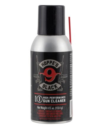 Hoppe's HBC4A Black Gun Cleaner Removes Oil Grease Dirt 4 oz. Aerosol Can with Extension Tube