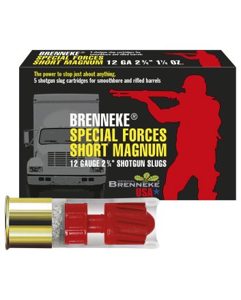 Brenneke SL122SFM SFSM Home Defense 12Gauge 2.75" 1 1/4oz Slug Shot 5 Per Box/50 Case