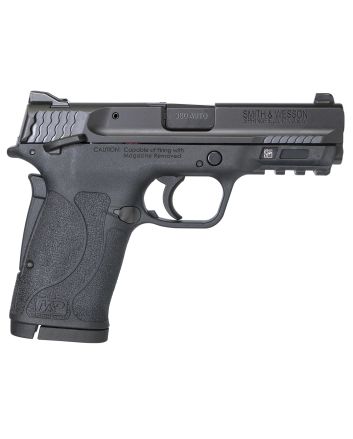 Smith &amp; Wesson 11663 M&amp;P Shield EZ Micro-Compact Frame 380 ACP 8+1, 3.67" Black Armornite Steel Barrel &amp; Serrated Slide, Matte Black Polymer Frame w/Picatinny Rail, Thumb/Grip Safety, Ambidextrous