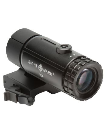 Sightmark SM19063 T-3 Magnifier 3Xwith Flip to Side Mount Matte Black 3 x 23mm