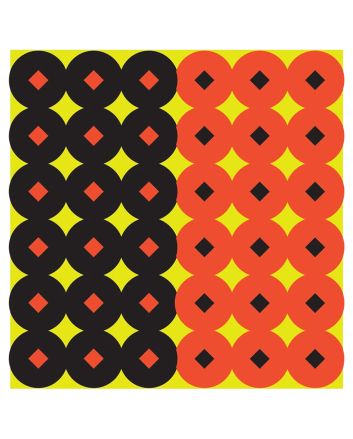 Birchwood Casey 34117 Shoot-N-C Reactive Target Self-Adhesive Paper Circle w/Diamond Center 432 Pasters