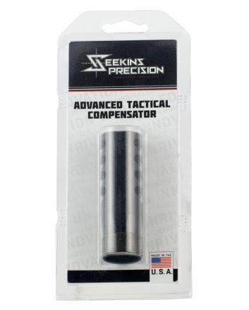 Seekins Precision 0011510035 ATC Muzzle Brake Black Melonite 416R Stainless Steel with 1/2"-28 tpi Threads for 223 Rem, 5.56x45mm NATO AR-15