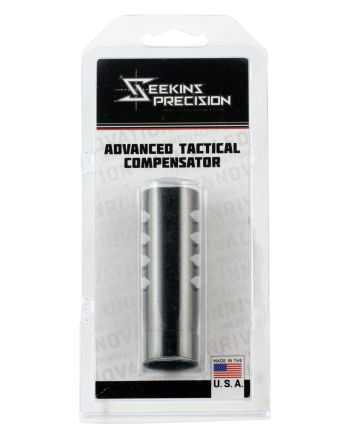 Seekins Precision 0011510039 ATC Muzzle Brake Black Melonite 416R Stainless Steel with 5/8"-24 tpi Threads for 7.62x51mm NATO AR-10