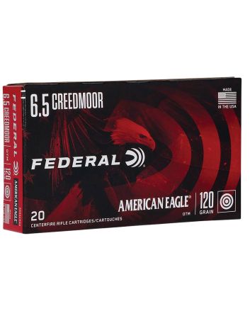 Federal AE65CRD2 American Eagle Rifle 6.5Creedmoor 120gr Open Tip Match 20 Per Box/10 Case
