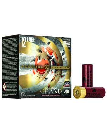 Federal GMT1178 Premium Gold Medal Paper 12Gauge 2.75" 1 1/8oz 8Shot 25 Per Box/10 Case