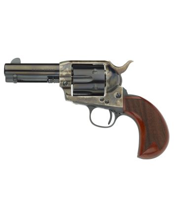 Taylors &amp; Company 555132 1873 Cattleman 357 Mag Caliber with 3.50" Blued Finish Barrel, 6rd Capacity Blued Finish Cylinder, Color Case Hardened Finish Steel Frame &amp; Checkered Birdshead Walnut Grip