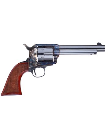 Taylors &amp; Company 555138 1873 Cattleman Gunfighter 357 Mag Caliber with 5.50" Blued Finish Barrel, 6rd Capacity Blued Finish Cylinder, Color Case Hardened Finish Steel Frame &amp; Walnut Army Size Grip