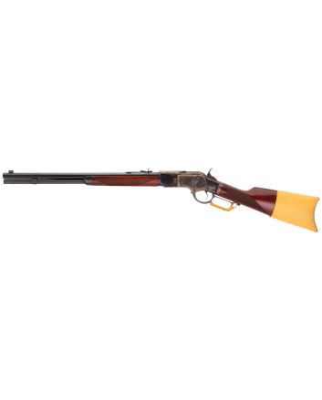 Taylors &amp; Company 550239COM 1873 Comanchero 357 Mag Caliber with 10+1 Capacity, 18" Blued Barrel, Color Case Hardened Metal Finish &amp; Walnut Straight Stock Right Hand (Full Size)