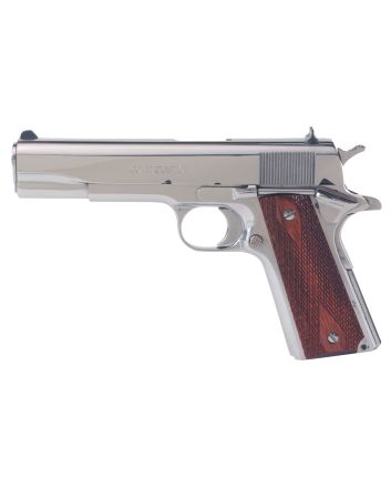 Colt Mfg O1070BSTS 1911 Government 45 ACP 7+1 5" Stainless National Match Barrel, Serrated Slide &amp; Frame w/Beavertail, Redwood Grip