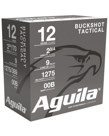 Aguila 1CHB1320 Buckshot High Velocity 12Gauge 2.75" 00Buck Shot 25 Per Box/10 Case