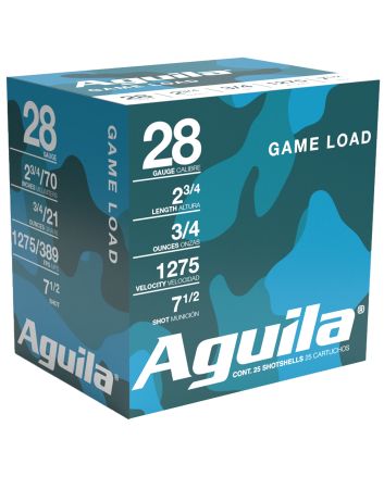 Aguila 1CHB2873 Target Load Competition 28Gauge 2.75" 3/4oz 7.5Shot 25 Per Box/20 Case